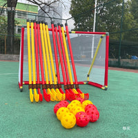 Kids Hockey Stick Set, Outdoor Sports Toy for Sensory Training & Parent-Child Interaction