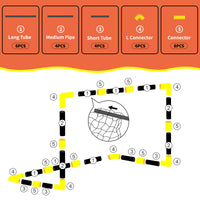 Kids Portable Outdoor Soccer Goal for Training and Kindergarten Sports