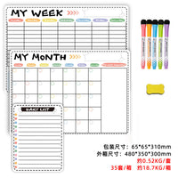 Magnetic Refrigerator Whiteboard Calendar Planner Message Board Wall Sticker for Home Kitchen Office