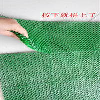 Artificial Grass Interlocking Tiles, Plastic Lawn Carpet Mat for Bathroom, Waterproof Non-Slip Doormat
