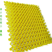 Artificial Grass Interlocking Tiles, Plastic Lawn Carpet Mat for Bathroom, Waterproof Non-Slip Doormat