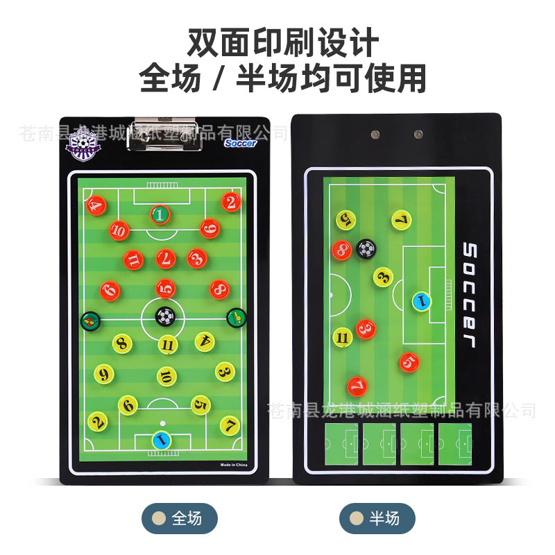 New Double-Sided PVC Magnetic Football Basketball Coaching Board Teaching Board Customizable