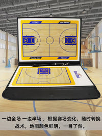 Basketball Soccer Coaching Board Magnetic Tactical Clipboard with Zipper for Training and Game Instruction