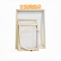 Handmade Paper Making Frame Kit for DIY Pulp Craft with Dried Flowers for Kids and Adults