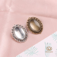 DIY Jewelry Making Supplies Transparent Glass Cabochons for Resin Crafts and Dried Flowers