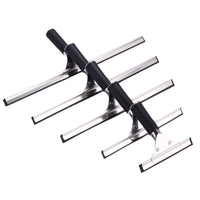 Jiexingsheng Stainless Steel Window Squeegee with Telescopic Pole for Glass Cleaning and Floor Wiping