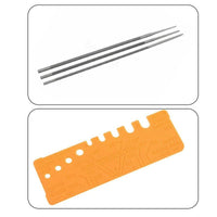 Chainsaw Sharpening File Kit with Depth Gauge, Flat File, Handle, and Bag for Gasoline Electric Saws