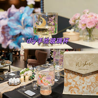Hand-Painted Stained Glass DIY Kit Goblet Glass Painting No-Bake Pigments High-End Women's Salon Team Building