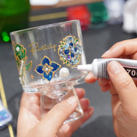 Hand-Painted Stained Glass DIY Kit Goblet Glass Painting No-Bake Pigments High-End Women's Salon Team Building