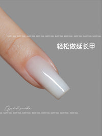 Nail Art Crystal Liquid Carving Powder Set Transparent Crystal Powder for Beginners Manual Crystal Nail Extension Adhesive Drill Tool
