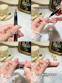 7-in-1 Cat Eye Nail Art Pen with Magnetic Beads for Beginners, Nail Protection, New Year Nail Polish
