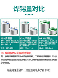 Anlixin High Purity Lead-Free Solder Wire with Rosin Core, Low Temperature Eco-Friendly Solder for Home Use