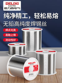 DELIXI 63% Lead-Free Solder Wire with Rosin Flux for Household Electric Soldering Iron