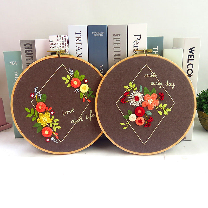 2020 New Embroidery Handmade Creative Adult DIY Material Kit European Style Embroidery Home Decoration Set