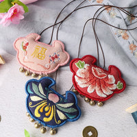Embroidered DIY Amulet Kit for Beginners, Dragon Boat Festival Blessing, Ruyi Lock Suzhou Embroidery