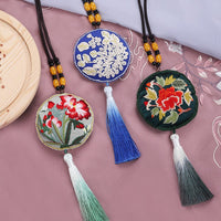 DIY Embroidery Kit for Adults Beginners, Amulet Sachet Ribbon Embroidery Material Pack, Su Embroidery Sachet Embroidery Material