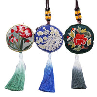 DIY Embroidery Kit for Adults Beginners, Amulet Sachet Ribbon Embroidery Material Pack, Su Embroidery Sachet Embroidery Material