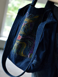Pinecone Original Handmade Bag DIY Fabric European Embroidery Material Kit for Adults