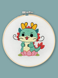 Beginner Embroidery Kit for Kids & Adults - DIY Needlework Material Pack for School Projects & Crafts
