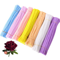 Twist Stick Bouquet DIY Material Kit, Encrypted Colorful Chenille Stems for Creative Handmade Crafts, Kindergarten Supplies