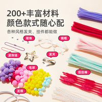 Mideer Pipe Cleaners DIY Craft Kit for Girls - Hair Clips, Bracelets, Decorative Gifts, Educational Toy