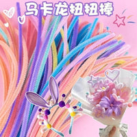 Twist Sticks DIY Craft Kit for Kids, Kindergarten Art Supplies, Extra Dense Chenille Stems Mixed Pack