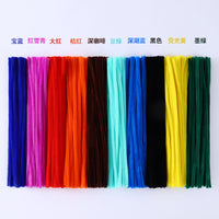 Twist Sticks DIY Craft Kit for Kids, Early Education Colorful Flower Bouquet, Macaron Plush Pipe Cleaners