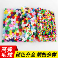 Colorful Fluffy Pom Poms for DIY Crafts, Kindergarten Art Supplies, and Educational Toys