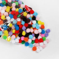 Colorful Fluffy Pom Poms for DIY Crafts, Kindergarten Art Supplies, and Educational Toys