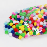 Colorful Fluffy Pom Poms for DIY Crafts, Kindergarten Art Supplies, and Educational Toys
