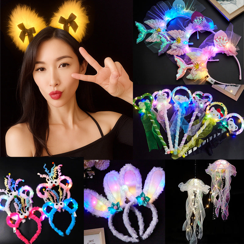 Light Up Headband for Night Market, Bar, Party Favors, Bulk Pack