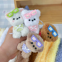 Twist Stick Puppy Set Coral Fleece Doll Material DIY Craft Kit for Beginners Kids Toy