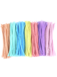 Twist Stick Bouquet DIY Craft Kit for Kids - Colorful Plush Pipe Cleaners Material Pack