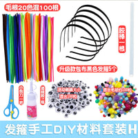 DIY Chenille Stem Craft Kit for Hairbands and Accessories, Creative Dinosaur Dragon Theme