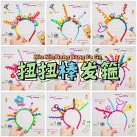 DIY Chenille Stem Craft Kit for Hairbands and Accessories, Creative Dinosaur Dragon Theme