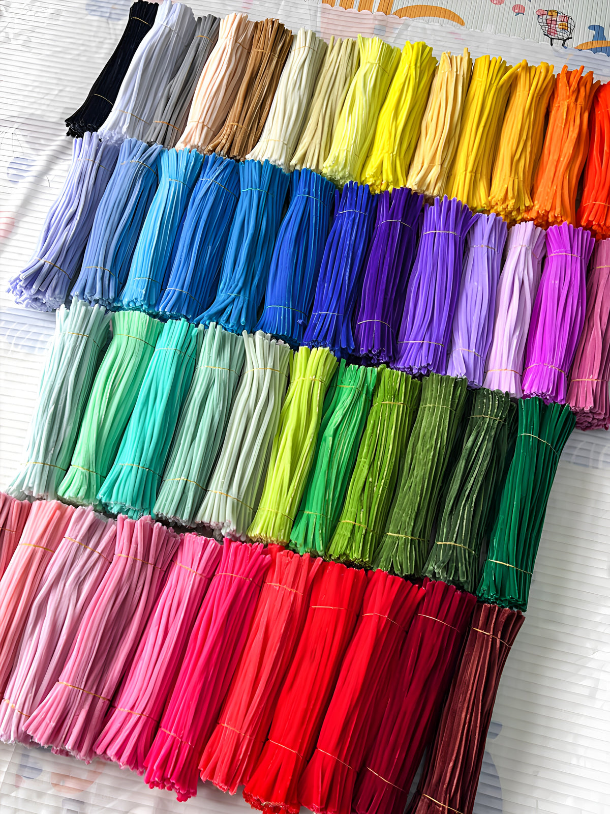 Macaron Color Pipe Cleaners Set for Kids' DIY Crafts - Extra Thick 700-Piece Pack