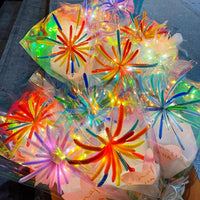 DIY Fireworks Chenille Stem Bouquet Kit - Handmade Lantern Craft Material Pack for Gifts