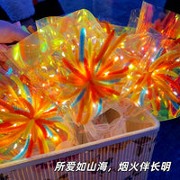 DIY Fireworks Chenille Stem Bouquet Kit - Handmade Lantern Craft Material Pack for Gifts