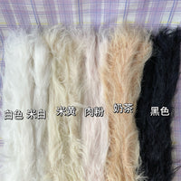 25mm Long Mink Hair Chenille Stem Puppy DIY Craft Material Extra Dense Long Hair Cat Yorkie One Meter Length