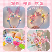 Twist Stick Flower Bouquet DIY Kit for Kids - Macaron Colored Chenille Stems, Hairpin Making, Hand-tied Flower Arrangement Set with Tools