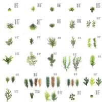 DIY Artificial Green Plant Plastic Waterweed Decoration Material for Wreath Wall Flower Accessories
