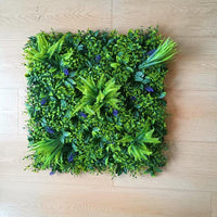 Artificial Plant Wall Greenery Panel, UV Protected Faux Moss Backdrop for Indoor Decor, Live Stream & Photography Background