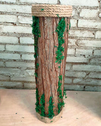 Moss Rope Wooden Stump Wedding Aisle Decor Simulation Hollow Wood Log Display Prop