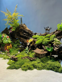 Artificial Moss Landscape Decoration Fake Green Moss Turf Paving Bonsai Micro Landscape Ornament Preserved Moss