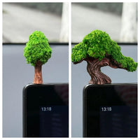 Money Tree Car Dashboard Ornament, 2026 New Creative Micro Landscape Simulation Green Tree Moss Decor for Auto Interior