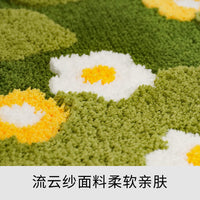Nordic Ins Style Moss Carpet Green Round Bedside Rug Forest Carpet for Bedroom Living Room Coffee Table Sofa Mat