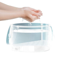 Portable Folding Wash Basin with Handle - Thickened Material for Travel, Camping, Laundry, and Outdoor Use