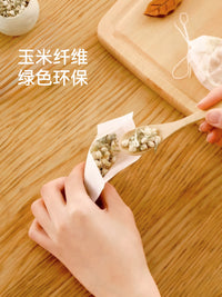 FaSoLa Corn Fiber Disposable Tea Bags - Food Grade Filter Bags for Loose Leaf Tea