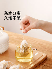 FaSoLa Corn Fiber Disposable Tea Bags - Food Grade Filter Bags for Loose Leaf Tea