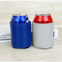 Leather Beer Bottle Sleeve Insulated Can Cooler Holder Gift for Weddings and Parties